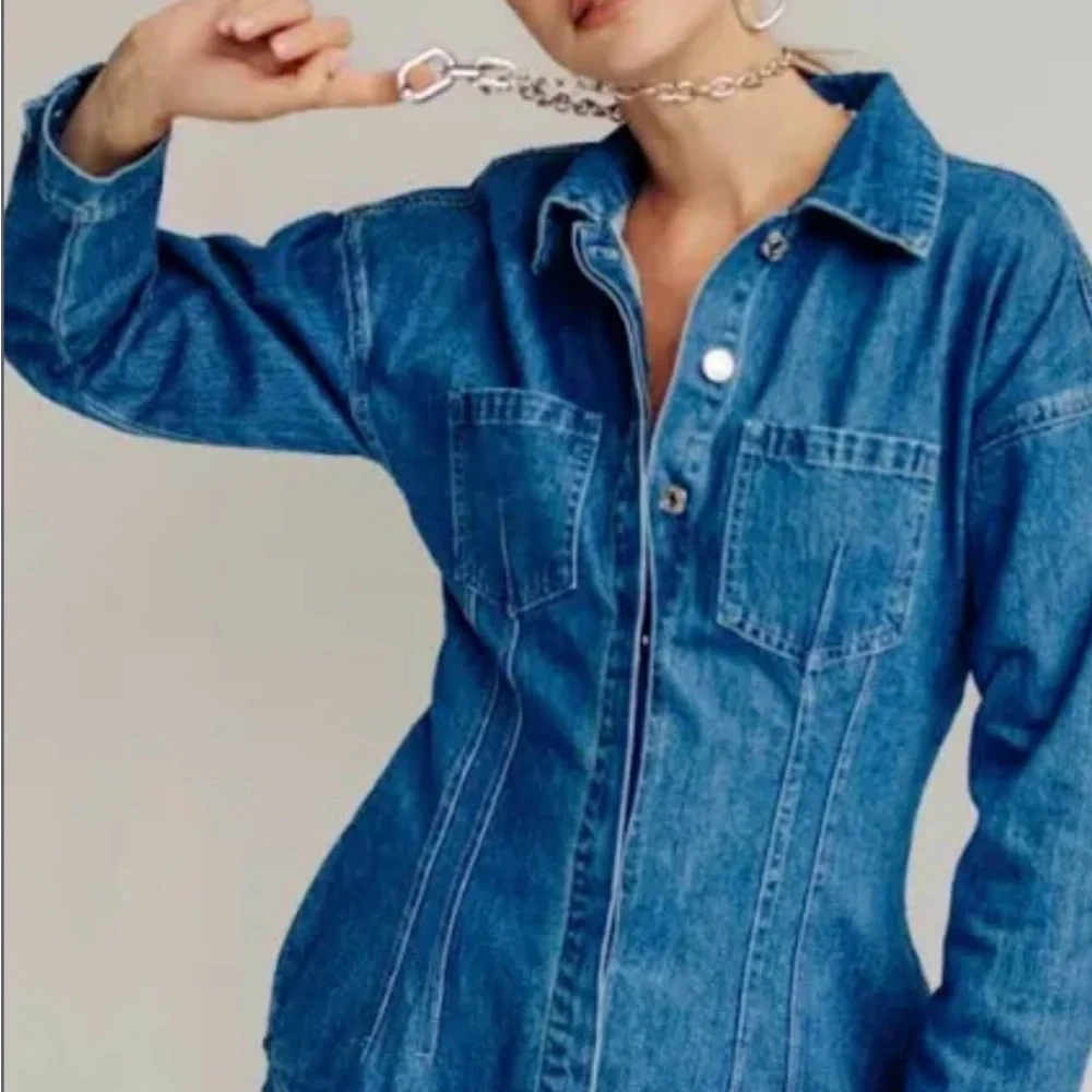 Torn by Ronny Kobo Light Blue Denim Garment - Picture 5 of 5